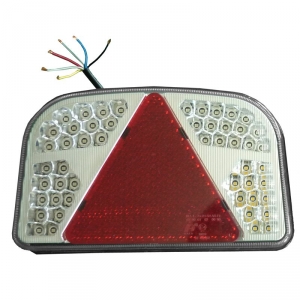 Sdružené LED světlo na přívěsný vozík - 4 prvkové / levé zadní ECER (243,6x148,5x48mm)