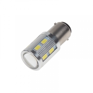 LED autožárovka BA15d / 12-24V - bílá 16xSMD LED (2ks)