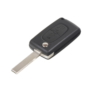 Náhradní klíč Peugeot 407 s čipem ID46 - 433Mhz (2-tlačítkový)