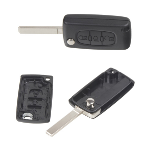 3-tlačítkový obal klíče PeugeotNáhradný 3-tlačítkový obal klíče Peugeot 407