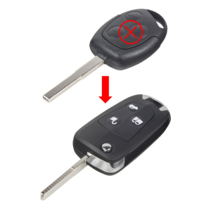 Náhradní obal klíče - Ford Focus (3-tlačítkový / výklopný)