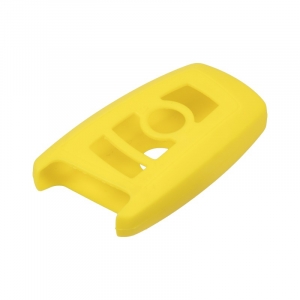 Žltý silikónový obal 3-tlačidlového OEM autokľúča BMW