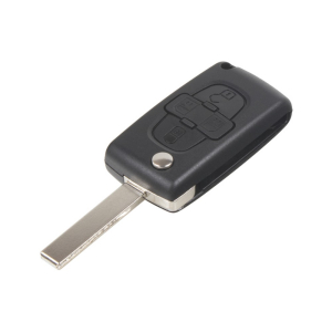 Náhradní klíč Peugeot s čipem ID46 - 433Mhz / HU83 (4-tlačítkový)