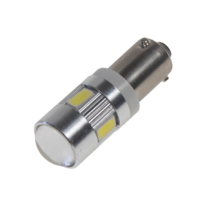 LED autožiarovka BAX9s - 12/24V biela 6x LED (2ks)