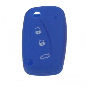 Modrý silikónový obal kľúča Fiat