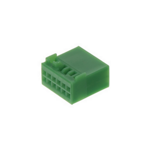 Zelené 12-PINové púzdro Quadblock konektora