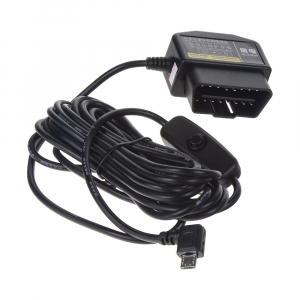 Napájecí kabel pro DVR kamery Micro USB - z OBD konektoru 12V/24V