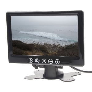 LCD monitor 7" - PAL / NTSC čierny na palubnú dosku