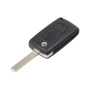 3-tlačidlový kľúč Peugeot s VA2 planžetou 433Mhz