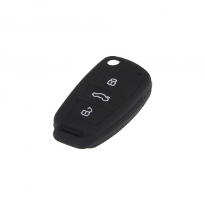 Silikónový obal pre kľúč - Audi (3-tlačidlový) čierny