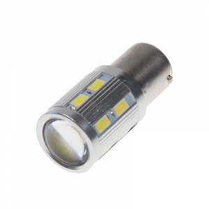 LED autožárovka BA15s/12V - bílá 16xSMD 5730 LED (2ks)