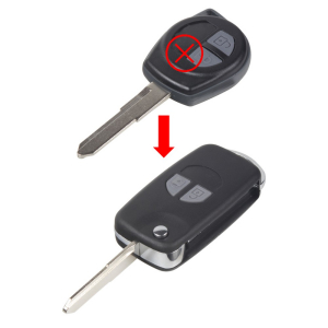 Náhradní obal klíče - Fiat Sedici / Suzuki 2-tlačítkový (přestrojovací)