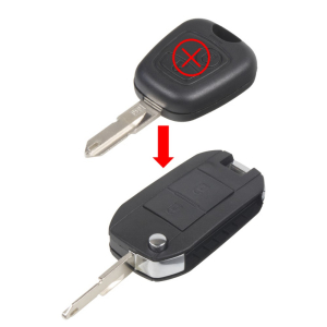 Náhradní obal klíče - Citroen / Peugeot (2-tlačítkový) přestrojovací / planžeta NE73