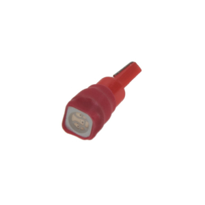 LED autožárovka W2x4,6d / T5 / 12V - červená 1xSMD LED (2ks)