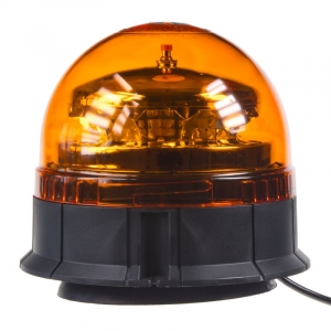 LED maják oranžový 12/24V - 12x 3W LED / ECE R65/R10 s uchytením na magnet (ø145 x 122mm)
