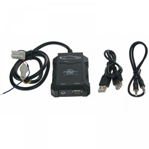 Adaptér pro OEM rádia AUX / USB / SD - Nissan Almera / Primera / Tiida (2000->) 12-PIN konektor