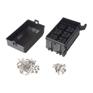 Reléový a pojistkový box - pro 6x pojistku + 6x relé Reléový a pojistkový box - pro 6x pojistku + 6x relé
