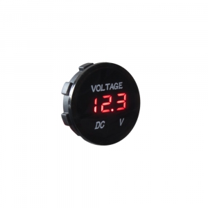 Digitálny voltmeter 5-48V červený