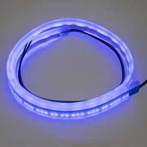 LED silikonový extra plochý pásek 12V - modrý (60cm)