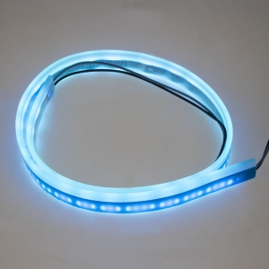 LED silikónový extra plochý pásik ľadovo modrý 12 V, 60 cm