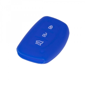 Silikonový obal pro klíč - Hyundai / Kia (3-tlačítkový) modrý