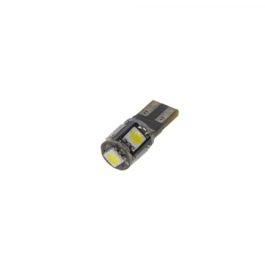 LED autožárovka 12V / W5W / T10 - bílá 5xSMD LED (2ks)