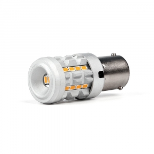 LED autožiarovka BAU15s / 12V - oranžová / CanBus 26xSMD LED (2ks)