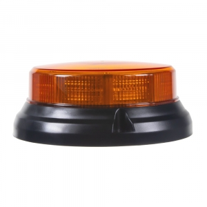LED maják, 12-24V, 32x0,5W oranžový, magnet, ECE R65 R10