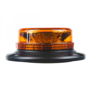 LED maják oranžový 12V / 24V - 12x 3W LED / magnet / ECE R65/R10 (150x56mm)