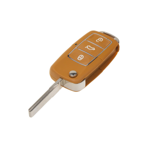 Náhradný obal kľúča - Seat / Škoda / VW (3-tlačidlový) hnedý