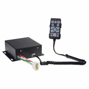 Profesionální výstražný systém 12V/200W - s mikrofonem a spínáním dvou světelných zdrojů