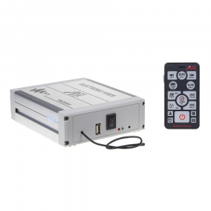 Profesionálny výstražný systém 12V / 200W - s mikrofónom / USB / MP3 a spínaním dvoch svetelných zdrojov