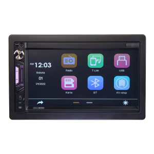 Multimediální 2DIN autorádio - 6,9" LCD / Carplay / Android Auto / Mirror link / Carplay / Bluetooth / USB / microSD