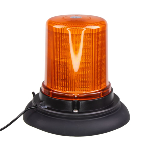 LED maják, 12-24V, 128x1, 5W oranžový, magnet, ECE R65