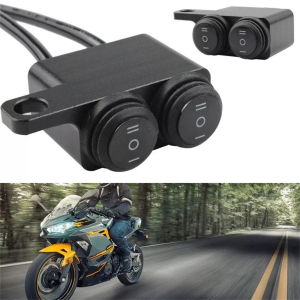 Symboly dvojitého spínača svetiel/predátorov/zvukových systémov na motocykel