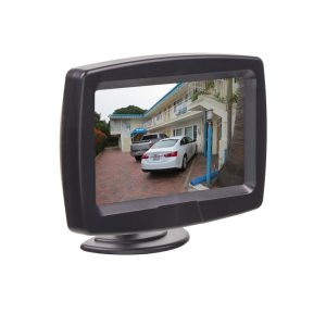 LCD monitor 4,3" - PAL / NTSC černý / držák na přístrojovou desku / přísavný držák