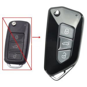 Náhradní obal klíče - VW / Škoda / Seat (3-tlačítkový) přestrojovací