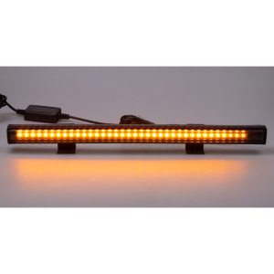 Gumové výstražné LED svetlo vonkajšie, oranžové, 12/24V, 340mm