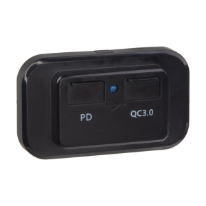 Povrchová 12/24V nabíjačka USB QC3 s USB-C PD zásuvkou