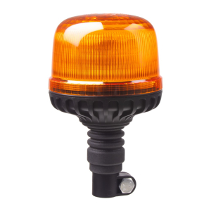 LED maják oranžový 12/24V - 24x LED / ECE R65 s uchytením na tyč (ø129 x 200mm)