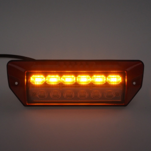 Oranžový LED predátor pracovního LED světla 12-24V, ECE R65, CLASS 2