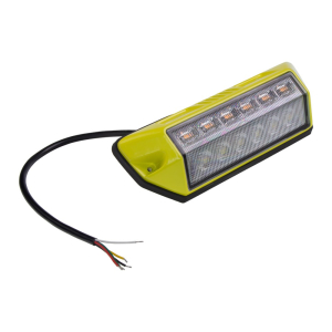 Montáž žltého pracovného LED svetla s oranžovým LED predátorom 12-24V,ECER65,CLASS2