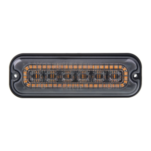 Obrysové oranžové LED svetlo 12V / 24V - s výstražným oranžovým LED svetlom ECE R65 / Class2 (130x40x11mm)