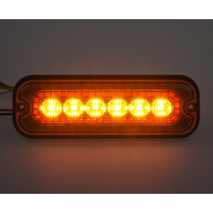 Oranžový LED predátor obrysového červeného LED světla 12-24V, ECE R65,Class2
