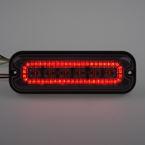 Obrysové červené LED svetlo oranžového LED predátora 12-24V, ECE R65,Class2