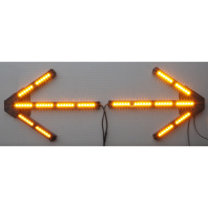 Přídavná směrová LED světla - oranžové šipky / 10-30V / ECE R65 (608x650mm)