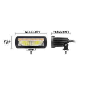 Rozměry LED pracovního světla s oranžovým LED predátorem 10-30V,ECER65