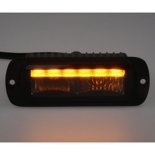 Oranžový LED predátor pracovního LED světla 10-30V,ECER65 (155x55x78,3mm)