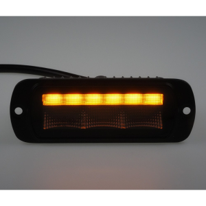 Směrovka sdruženého LED světla s oranžovým predátorem 10-30V,ECER (124x47mm)