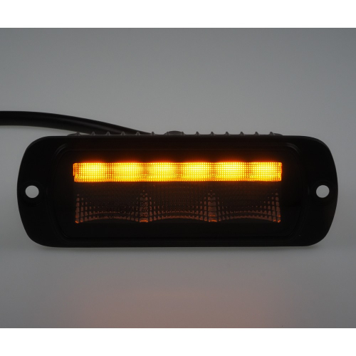 Směrovka sdruženého LED světla s oranžovým predátorem 10-30V,ECER (124x47mm)